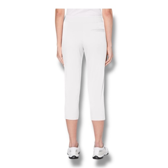 PGA TOUR Women’s Woven Capri Pants - White Size 12 - Picture 14 of 14